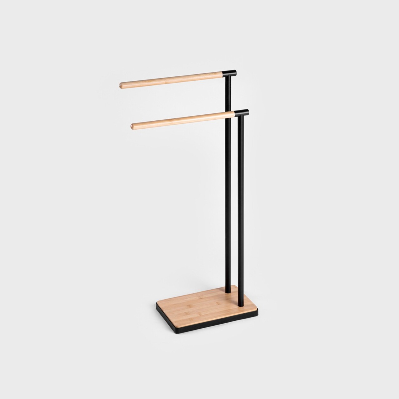 Suport pentru prosoape Fraz, Homla, 39x18x78 cm, metal/lemn, negru/natur - imagine 5